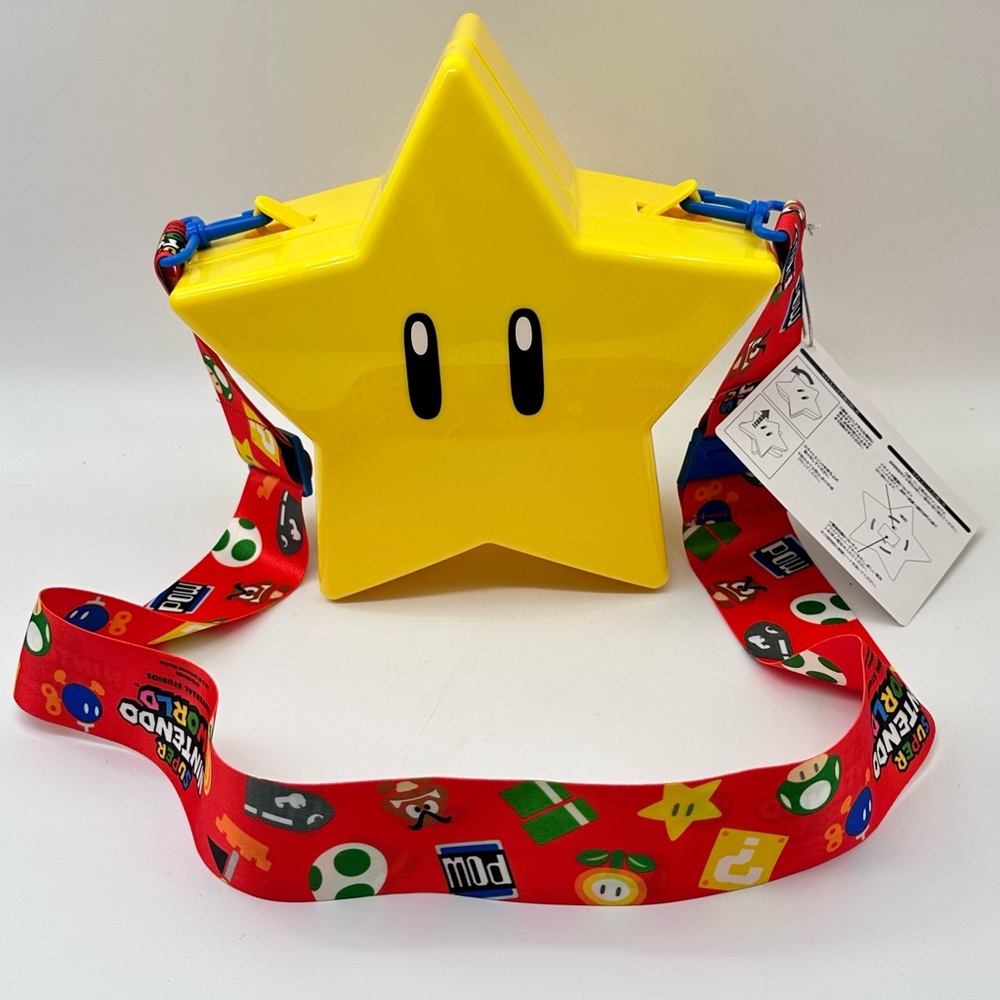 Universal Studios Japan Nintendo Mario Super Star Popcorn Bucket Limited Edition
